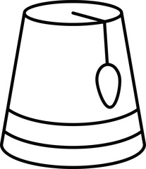 The Ramadan Kareem Icon is black on a white background