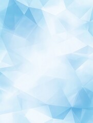 Obraz premium Abstract background of translucent light blue polygons in a gradient pattern; clean and modern.