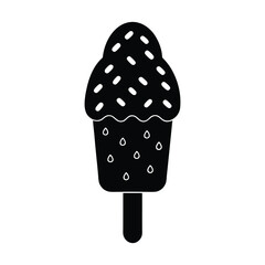 ice cream isolated on white background