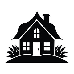 house silhouette vector