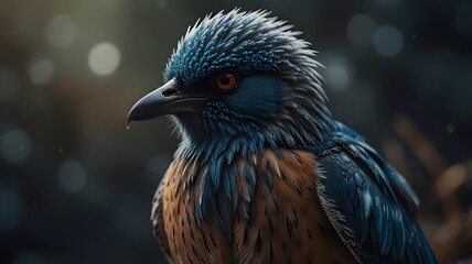 Blue Jay in Winter - Standing Tall in the Snow