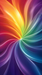 Rainbow swirl abstract art background
