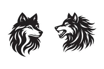Wolf Head Silhouette Vector Illustration | T-Shirt, Hoodie, Pillow Design | Printable Clipart & 300 DPI Print File