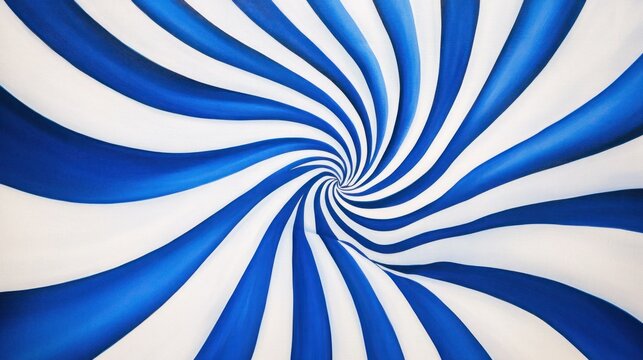Abstract blue and white swirling spiral vortex background.