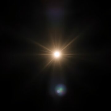 Lens flare effect on black background abstract sun burst sunflare for screen mode using sunflares nature abstract rainbow colourful backdrop blinking sun burst lens flare optical rays Bokeh ligh
