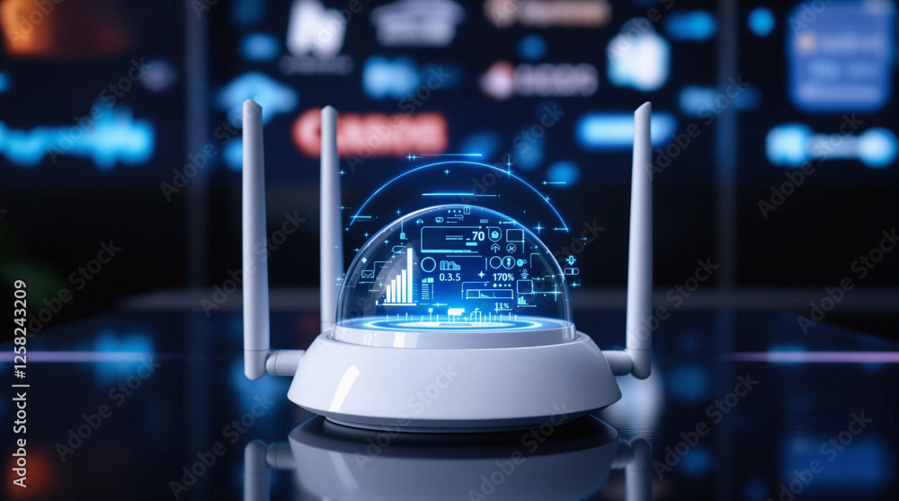 Poster a close-up shot of a futuristic device . the device has a sleek, modern design with a glossy finish,