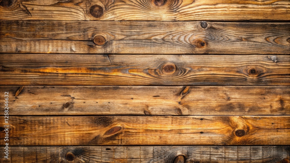 Aufkleber rustic wooden planks with knots and grain patterns, ideal for backgrounds and textures