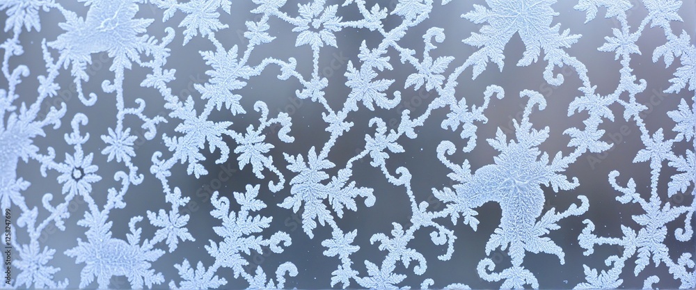 Poster frosty window patterns