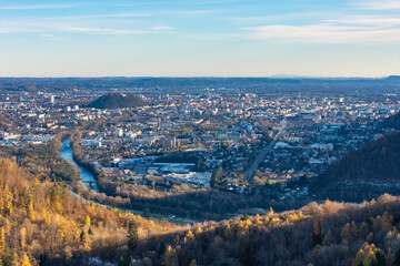 Obraz premium Panoramic view of the city of Graz in Austria