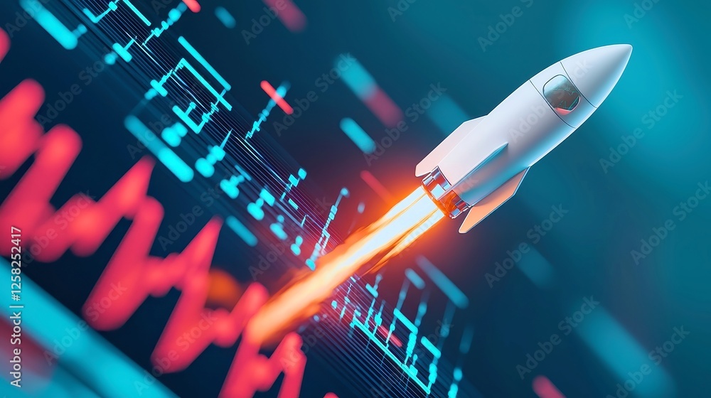 Aufkleber financial innovation launch, dynamic fusion of artificial intelligence and blockchain technology, sy