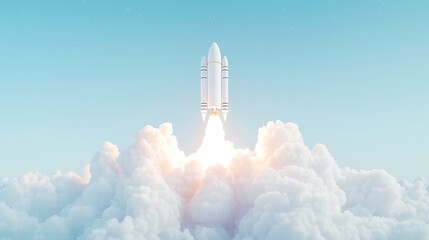 Naklejka premium Futuristic Market Research Launch, dynamic visuals of analytics and data trends, sleek minimalist design, expansive backdrop symbolizing innovation and exploration.