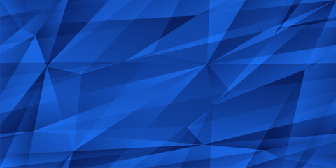 Creative Blue Triangles Background For Banners. Seamless Modern Background. Vector illustration
