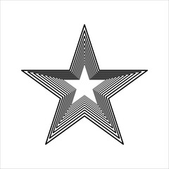 Obraz premium star simple icons are designed with filled, outline, line and stroke styles