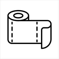 tissue icon Illustration of hygiene, mobile toilets, washrooms, or for household and hospital equipment.