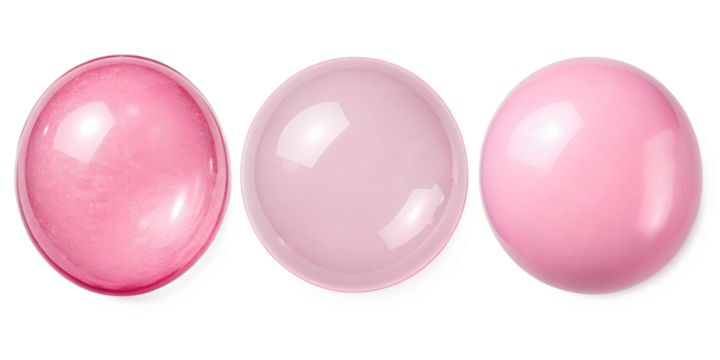 Pink Bubblegum Bubble on White, Fun Pink Bubble, Bubblegum Design, Sweet Bubble Art, PNG Transparent