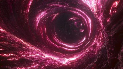 Swirling Nebula of Rich Pinks and Purples with Glowing Star Clusters and Gentle Light Flares in Cosmic Scene