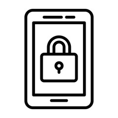 Smartphone Vector Line Icon Design