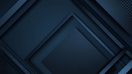 Fototapeta premium Abstract minimalist wallpaper with intersecting geometric forms on Blue background. Featuring white space in the center for text, ideal for design templates and modern banners.