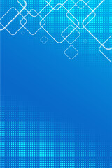 Minimal Geometric Blue Abstract Vector Background