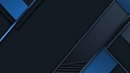 Fototapeta premium Abstract minimalist wallpaper with intersecting geometric forms on Blue background. Featuring white space in the center for text, ideal for design templates and modern banners.