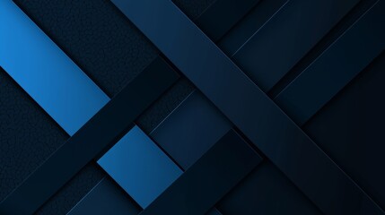 Fototapeta premium Abstract minimalist wallpaper with intersecting geometric forms on Blue background. Featuring white space in the center for text, ideal for design templates and modern banners.