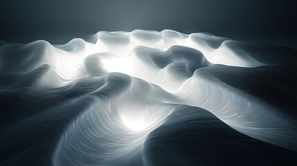 Glowing Waves Abstract Background Texture