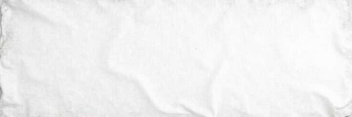 Fototapeta premium Distressed vintage white cloth texture with subtle folds and creases, woven, aged