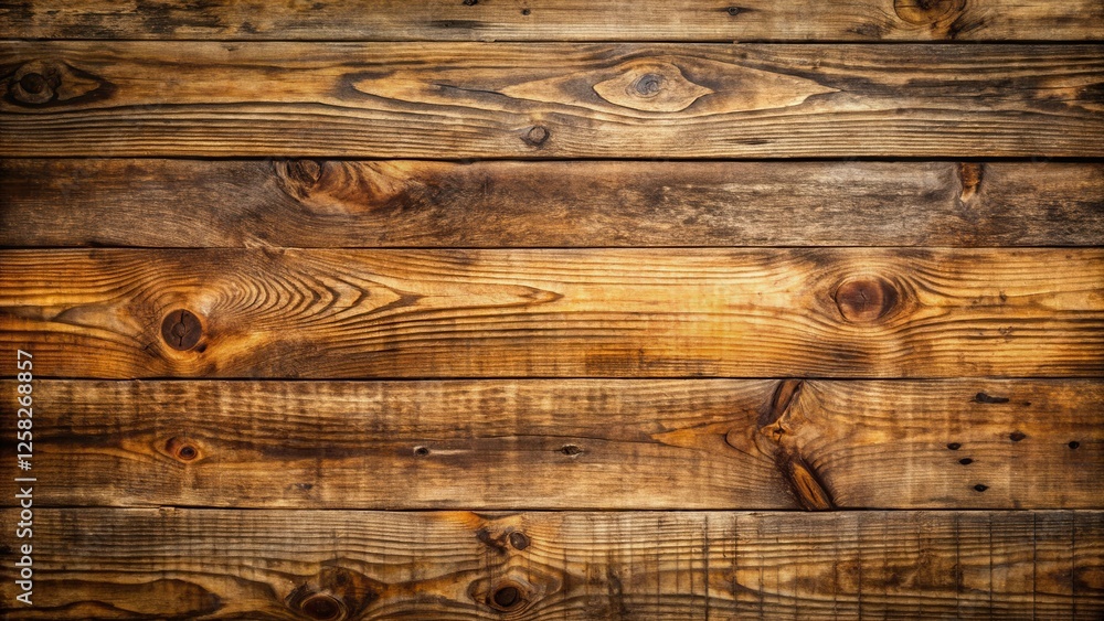 Poster rustic wooden planks with knots and grain patterns, perfect for a rustic background or decorative el