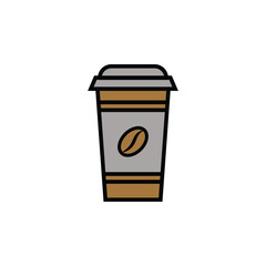 coffee cup full color, icon, flat, sticker label minimalist design for digital and print projects
 Graphic Design Icons Making a Huge Impact on Visual Aesthetics