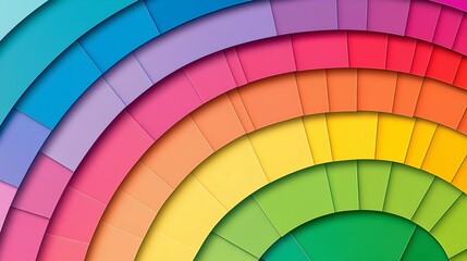 Obraz premium Vibrant Rainbow Color Spectrum Design