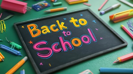 back to school concept
