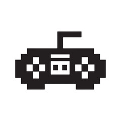 pixelated game controller silhouette

