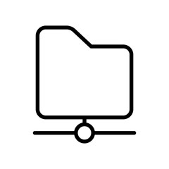 folder network vector icon