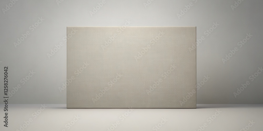 Poster Blank Canvas on Neutral Background Ready for Artwork Display