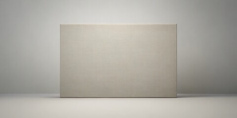 Blank Canvas on Neutral Background Ready for Artwork Display