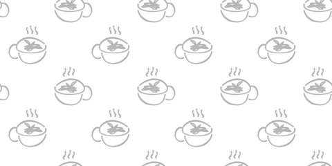 Fototapeta premium Coffee and Cafe pattern background. Vintage Coffee Doodle Pattern background. cafe pattern background. Cafe Themed Coffee Bean Pattern background.