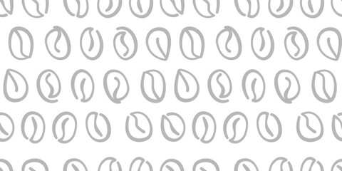 coffee beans background. Coffee beans in frame, border. Coffee beans pattern background. Coffee Beans Illustration for packaging.