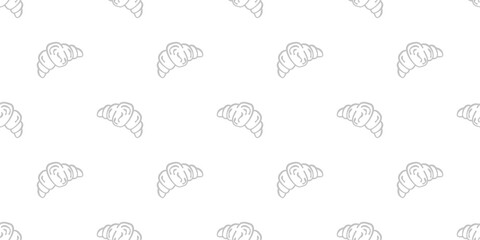 Bread pattern background. doodle croissant pattern background. bread seamless pattern background. bakery theme pattern. croissant seamless pattern background.