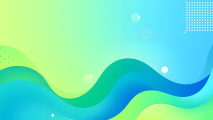 Abstract blue waves vector illustration with artistic flowing lines