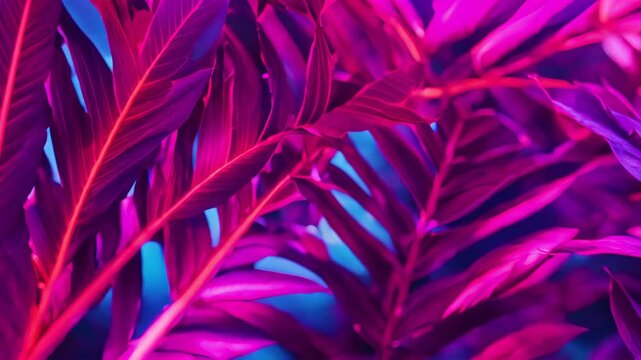 leaves of Spathiphyllum cannifolium, abstract purple texture, nature background, tropical leaf