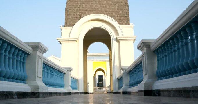 Phu Quoc Island, Grand World, Vietnam, latest attractions empty city, Kien Giang Province. The famous entertainment, leisure and shopping complex. On a hot sunny afternoon.
