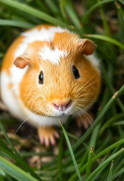 guinea pig in grass