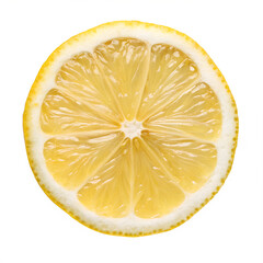quarter lemon slice on isolated on transparent background png