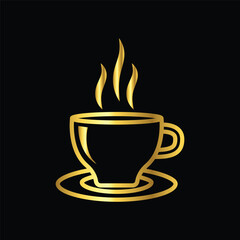  gold color coffee cup, icon, flat, sticker label minimalist design for digital and print projects
 Graphic Design Icons Making a Huge Impact on Visual Aesthetics