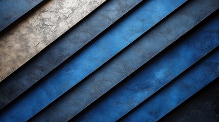 Minimalist Shapes on Blue Background for Design, Banner Template, Minimalist Abstract Wallpaper with Copy Space, Simple Geometric Modern Wallpaper for Text Placement and Creative Use