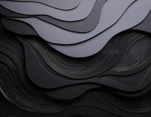Geometric Fusion- Abstract Patterns in Black Paper Cutting