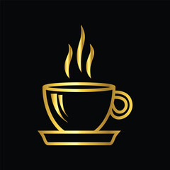 gold color coffee cup, icon, flat, sticker label minimalist design for digital and print projects
 Graphic Design Icons Making a Huge Impact on Visual Aesthetics