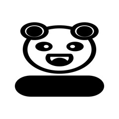 3D panda plush toy icon with realistic fur texture, symbolizing a lifelike and huggable stuffed animal. © Mahda