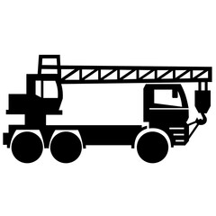 Vehicle transportation black icon pack