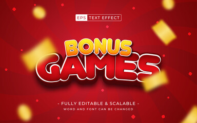 casino games word. bonus extra editable text effect